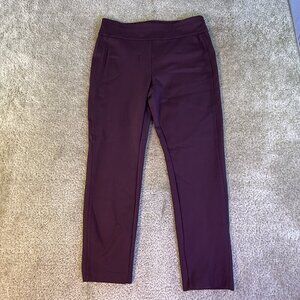 Express Leggings Women's Large Purple Stretch Elastic Waist Pull On Yoga F370